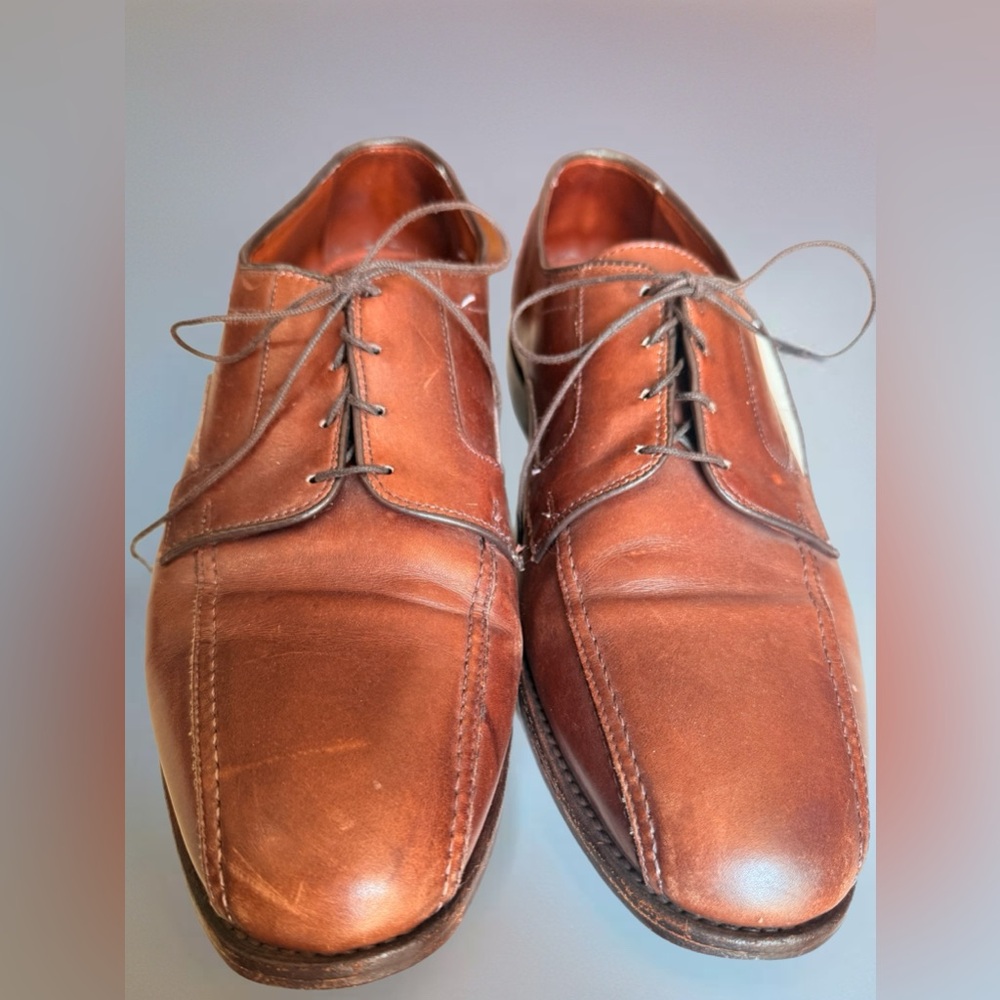 Allen Edmonds Sagamore Brown Leather Bicycle Toe Shoes Men’s 12D 👞 USA Made